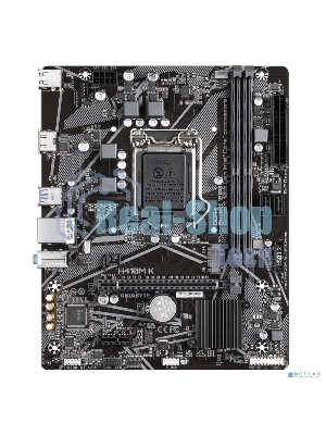 Материнская плата Gigabyte H410M K 2.0, LGA 1200, Intel Q470, 2xDDR4, 2xSATA, 1xM.2, 1xPCIe 3.0 x16, 1xPCIe x1, 1xHDMI, 1x 1Gb LAN, 2xUSB-A 3.2 Gen 1, 4xUSB-A 2.0, 3x3.5 мм, 7.1, mATX