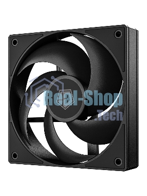 Вентилятор для корпуса ID-Cooling AS-120-K черный, 120 мм, 2000 об/мин, 27.2 дБ, 4 pin