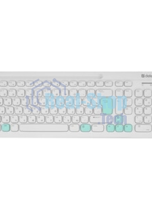 Комплект клавиатура+мышь Defender Cerrato C-978 беспроводной, USB, 1600 DPI, белый/голубой