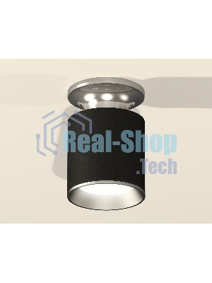 Светильник Ambrella Light XS6302120 SBK/PSL черный песок/серебро полированное MR16 GU5.3 (N6903, C6302, N6104)