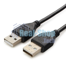 Кабель USB2.0 Pro Cablexpert CCP-USB2-AMAM-6, AM/AM, 1.8м, экран, черный, пакет