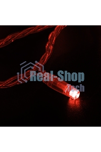 Гирлянда Neon-night Нить 10м, с эффектом мерцания, прозрачный ПВХ, 24В, Красный