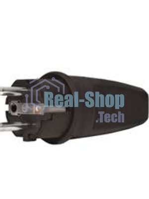 Вилка прямая c заземлением каучук 16А 250В IP44 (602227) UNIVersal