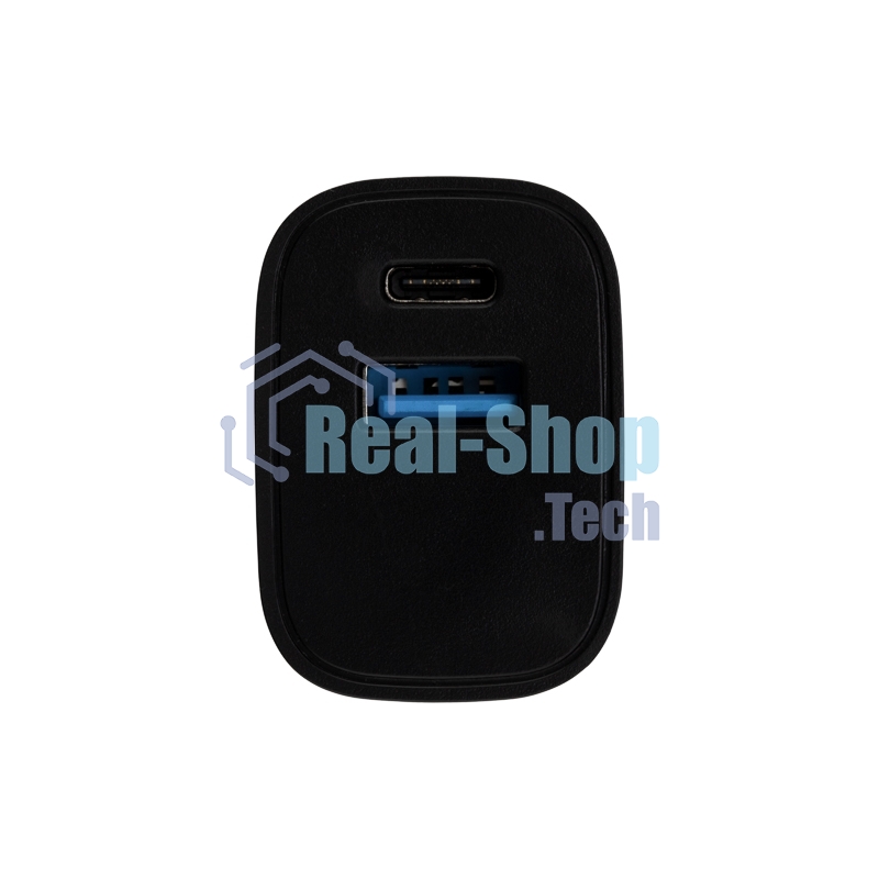 Сетевое зарядное устройство Rexant USB + Type-C, 5V, 2.4 A, черный
