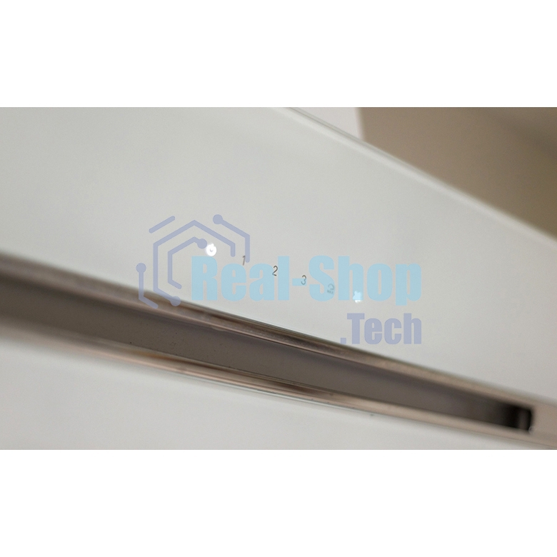 Вытяжка каминная JET AIR VIKI WH/A/90 / Декоративный дизайн, 90 см, 1200 куб.м., сенсорное управление, белая