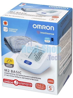 Тонометр OMRON M2 Basic (HEM-7121-ARU) с адаптером