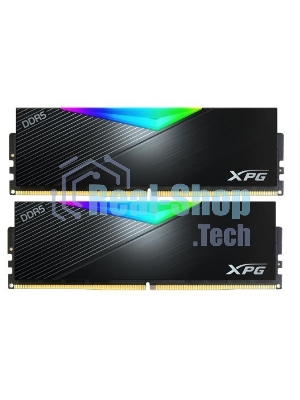 Оперативная память XPG Lancer, DDR5, 64GB (2x32GB), 6400MHz, CL32, DIMM, с радиаторами, RGB, черный
