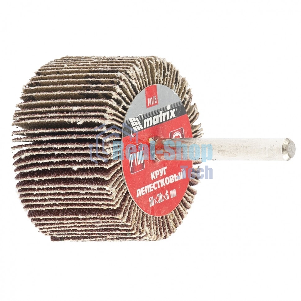 Круг лепестковый Matrix для дрели, 50 х 30 х 6 мм, P 60