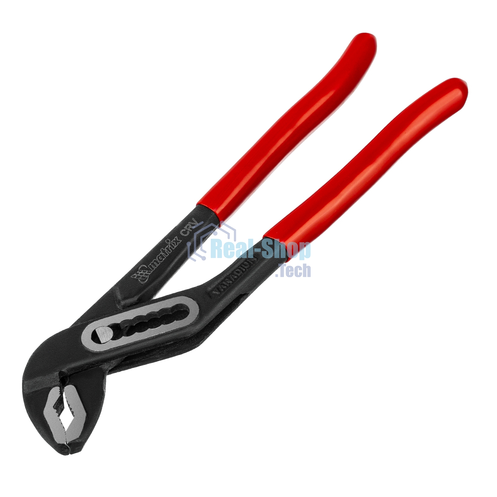 Переставные клещи Matrix 180 мм, хром-ванадий, обливные рукоятки