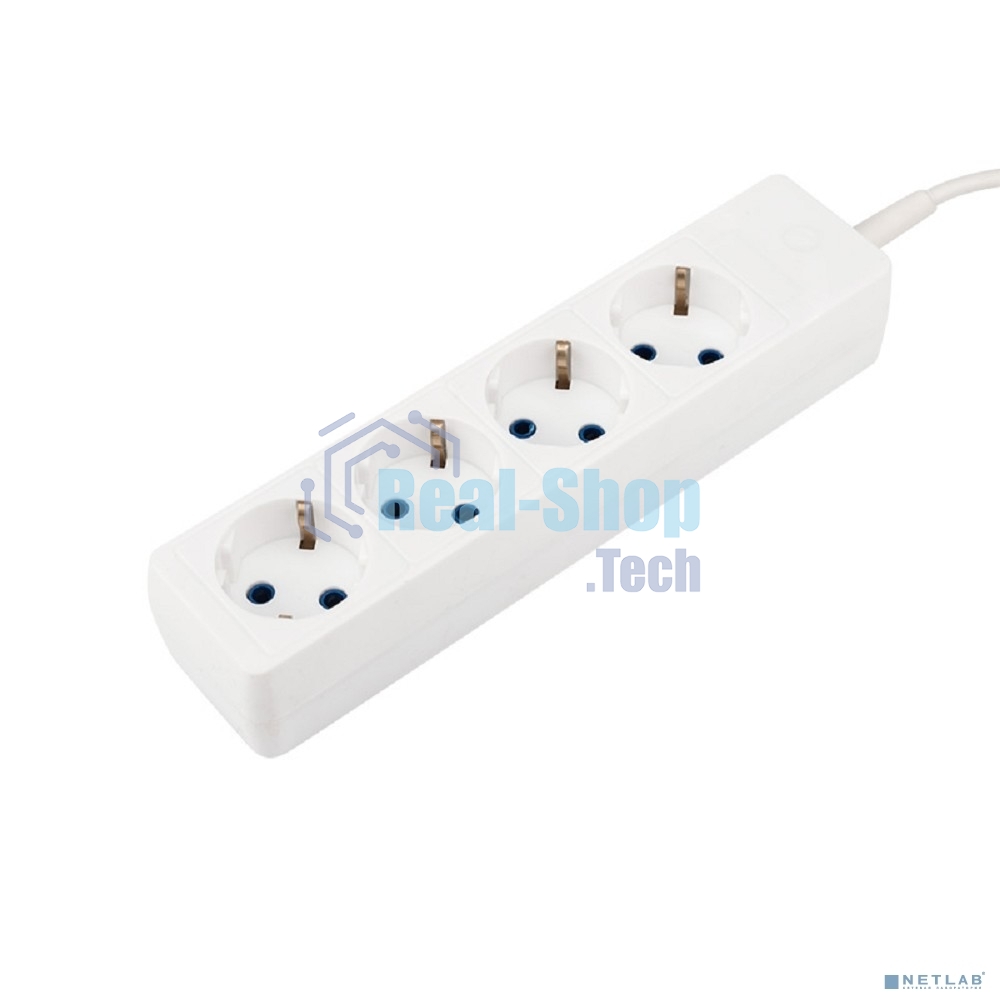Удлинитель PROconnect 4 гнезда, 5 м, 3х0.75 мм², с/з, белый