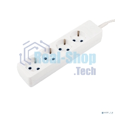 Удлинитель PROconnect 4 гнезда, 5 м, 3х0.75 мм², с/з, белый