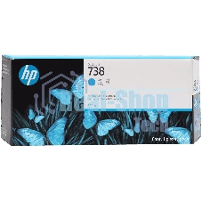 Картридж струйный HP 738 300-ml Cyan DesignJet Ink Cartridge
