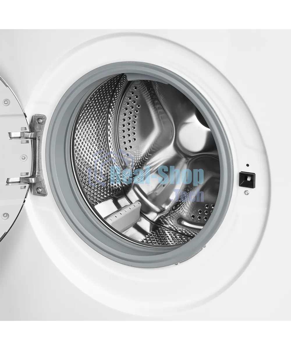 Отдельностоящая стиральная машина Kuppersberg WM 410 W, глубина 45 см, загрузка белья 6 кг, кнопочное управление, Отжим 1200 об.мин, 15 программ, Отложенный старт, Блокировка от детей, Уровень шума при стирке 50 дБ, Уровень шума при отжиме 75 дБ, Барабан 