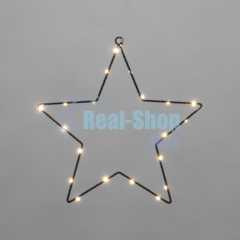 Светодиодная подвесная фигура Neon-night Звезда на металлическом каркасе, цвет теплый белый