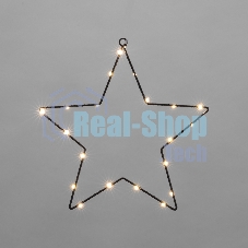 Светодиодная подвесная фигура Neon-night Звезда на металлическом каркасе, цвет теплый белый