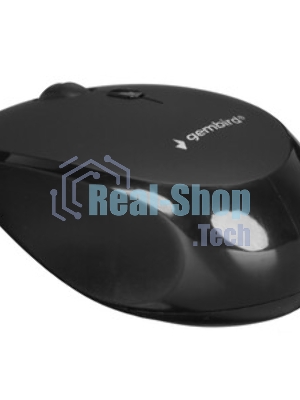 Мышь беспроводная Gembird MUSW-354 черный, 1600 dpi, радиоканал, USB, кнопки - 4