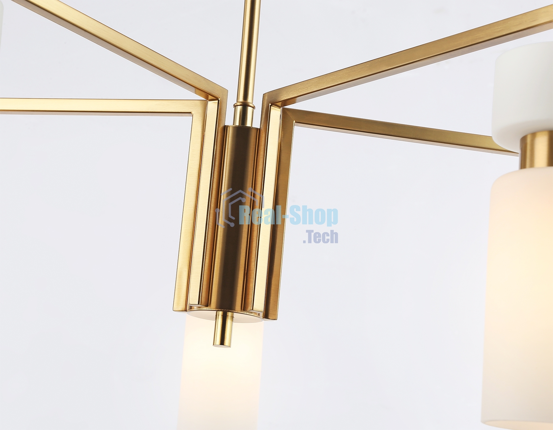 Люстра Ambrella light LH56124/5 BS/FR латунь/белый матовый E14*5 max 40W D605*350