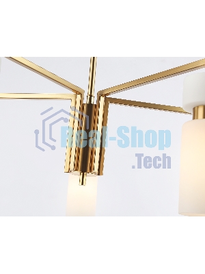 Люстра Ambrella light LH56124/5 BS/FR латунь/белый матовый E14*5 max 40W D605*350
