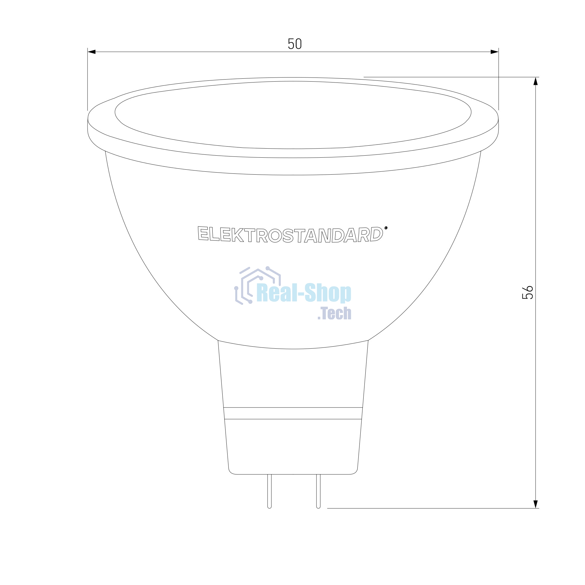 Умная лампа G5.3 LED 5W 3300К-6500К CCT+DIM (BLG5316)