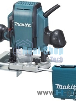 Фрезер Makita RP0900K 900Вт,27000об\м,ход-35мм,цанга-6\8мм,2.7кг,чем