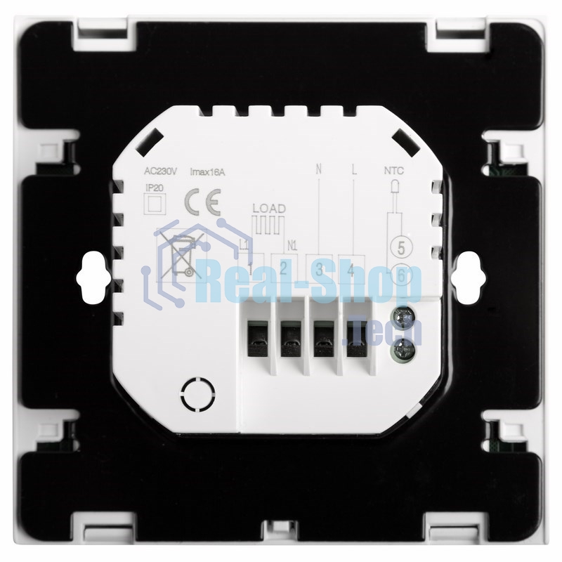 Терморегулятор сенсорный с автоматическим программированием Rexant, R200W, белый