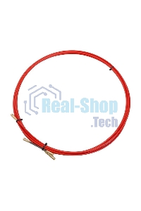 Протяжка кабельная Rexant (мини УЗК в бухте), стеклопруток, d=3,5мм, 5м красная