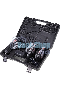 Дрель-шуруповерт аккумуляторная ИНТЕРСКОЛ ДАУ-13/18ВК, Аккумуляторный, 18В, 2 АКБ, Ударный, Кейс