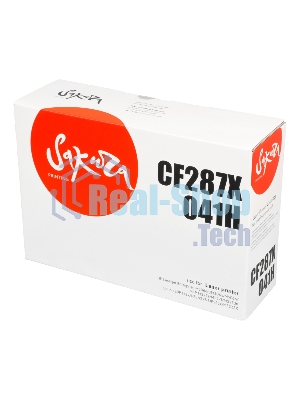 Картридж Sakura CF287X/041H для HP и Canon, черный, 20000 к.