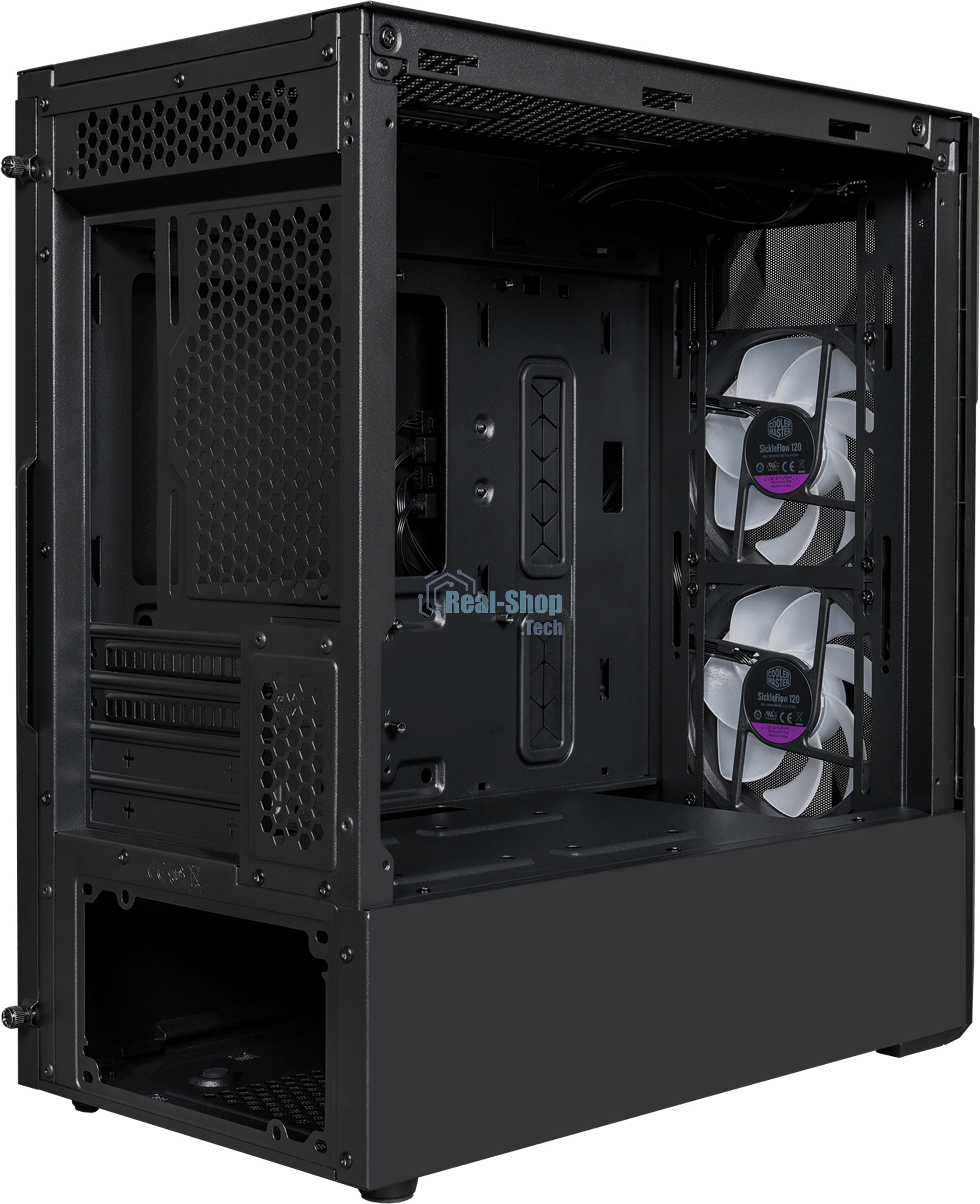 Компьютерный корпус Cooler Master MasterCase TD300 Mesh, USB3.0x2, 2x120ARGBFans, Black, mATX, w/o PSU