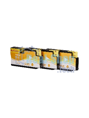 Набор струйных картриджей Sakura CZ136A (№711 Yellow 3-pack) для HP, желтый, 26 мл. (3шт)