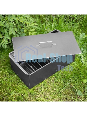 Коптильня двухъярусная большая 600х320х250 мм, 0,8 мм, с поддоном, Camping Palisad