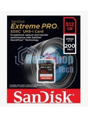 Флеш карта SANDISK SDXC 512Gb UHS-1 SDSDXXD-512G-GN4IN