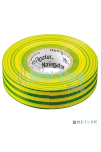 Изолента ПВХ Navigator 15 мм (рул.20м) жел/зел. NIT-B15-20/YG