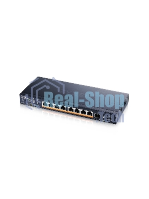 Коммутатор Zyxel XMG1915-10EP-EU0101F (L2+) 8x2.5 Гбит/с 2SFP+ 8PoE++ 130W управляемый