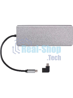 USB-концентратор VCOM CU4706, USB Type-C, HDMI/DP/USB3.0/TC/USB2.0/RJ45/SD/TF/PD/3.5 мм jack, USB Type-C