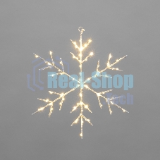Светодиодная подвесная фигура Neon-night Снежинка на металлическом каркасе, цвет теплый белый