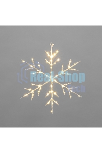 Светодиодная подвесная фигура Neon-night Снежинка на металлическом каркасе, цвет теплый белый