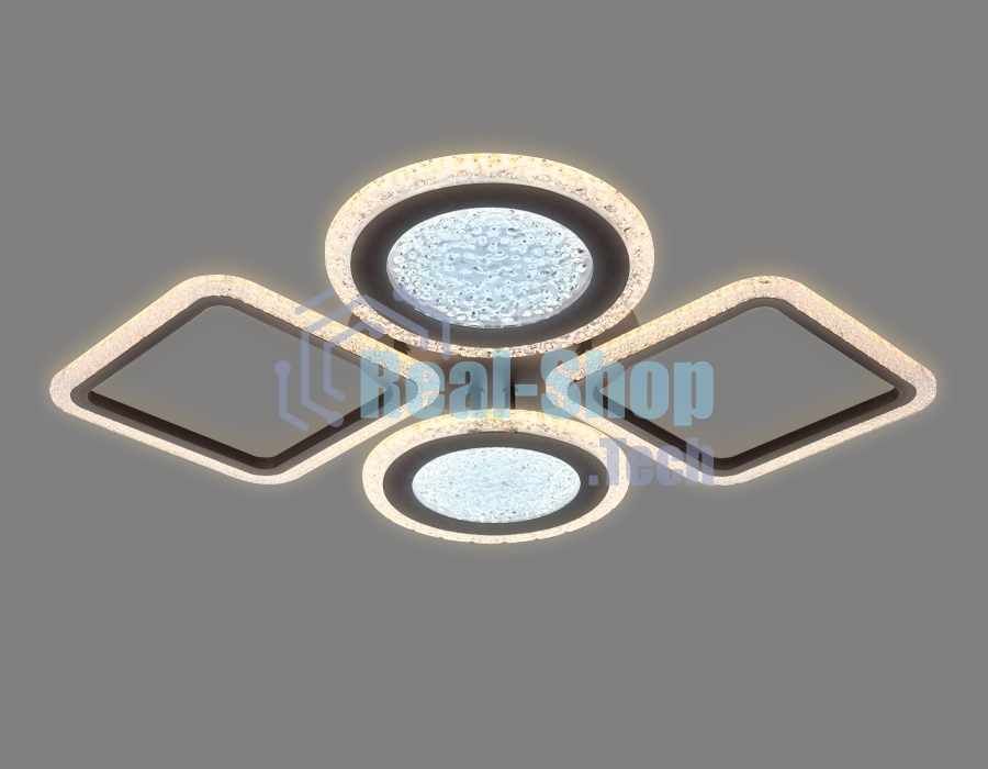 Потолочный светодиодный светильник FA431/4 CF кофе 108W 750*580*80 (ПДУ РАДИО 2.4G)