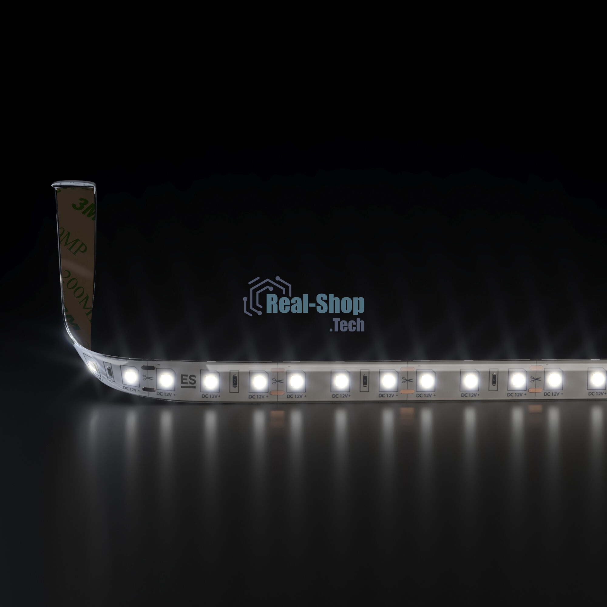 Лента светодиодная 5050 12V 60Led 14,4W IP20 / 60Led 14,4W IP20 4200K дневной белый