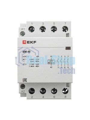 Контактор модульный EKF km-3-40-40 КМ 40А 4NO (3 мод.) PROxima
