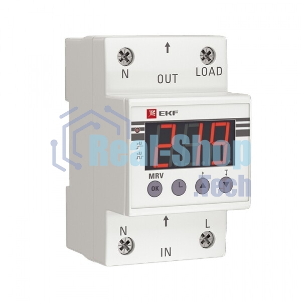 Реле напряжения с дисплеем MRV 63А PROxima EKF MRV-63A