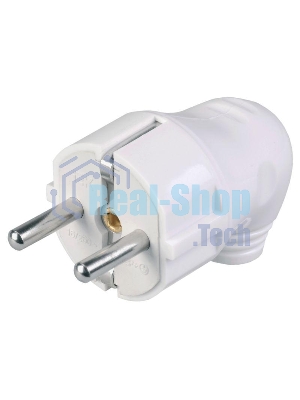 Вилка Iek EVP11-16-01-K01 ВПу11-01-Ст разборная угловая с з/к 16А белая