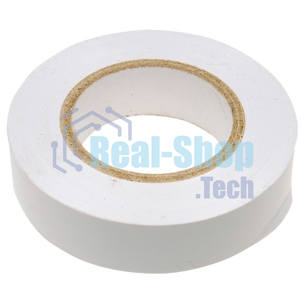 Изолента Сибртех ПВХ, 15 мм х 10 м, белая