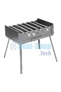 Мангал-дипломат в сумке 410x280x125 мм, 1,5 мм, 6 шампуров в комплекте, Camping Palisad