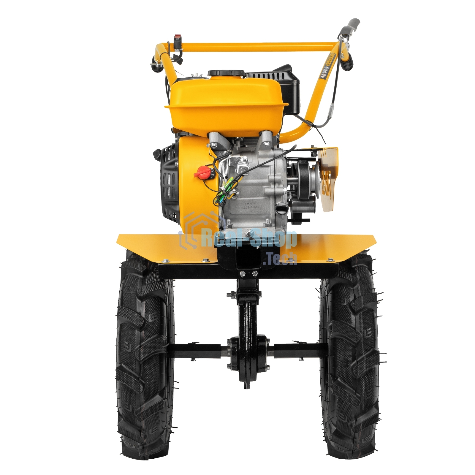 Мотоблок Denzel DPT-270S, 7 л.с., ремен.сцеп, фрез 3х4, ШОМ, передачи 2В/1Н