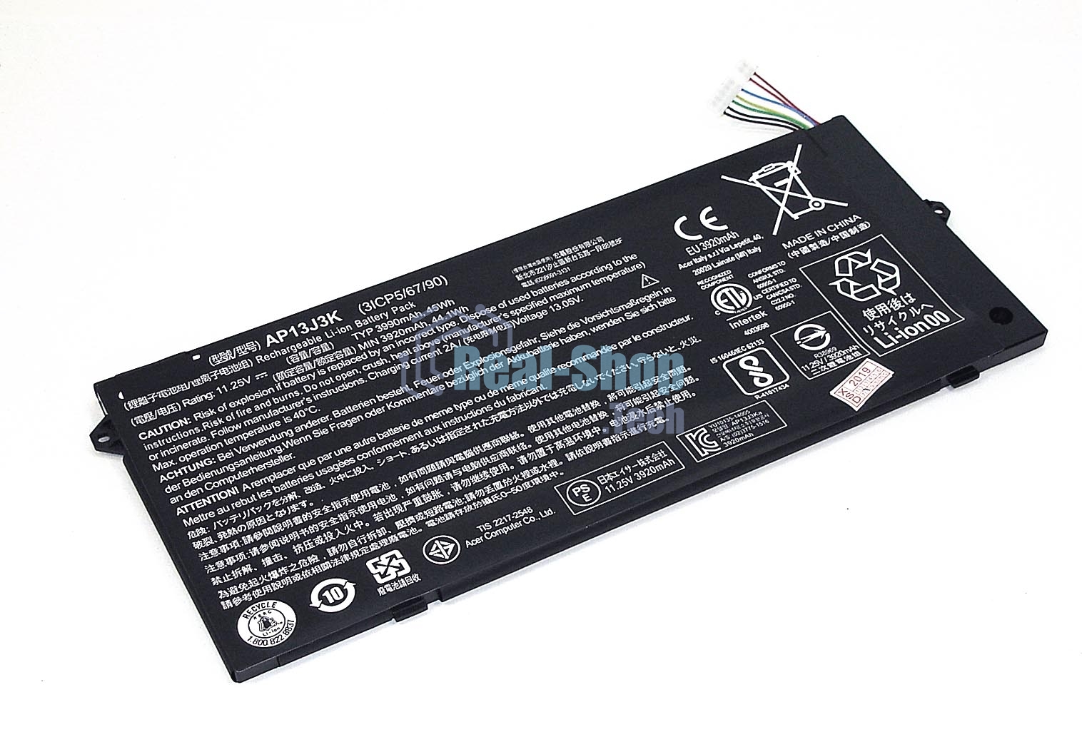 Аккумуляторная батарея для ноутбука Acer Chromebook C720 11.25V 3990mAh 45Wh
