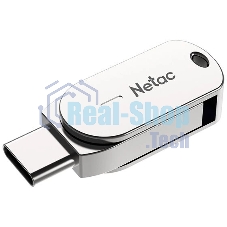 Флешка USB Netac U785 16Gb NT03U785C-016G-30PN, USB 3.0+TypeC, металлическая