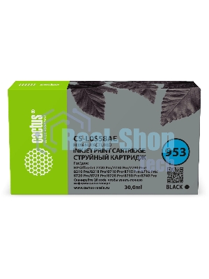 Картридж струйный Cactus CS-L0S58AE 953 черный (30 мл) для HP OJ 7720 Pro/7730/7740/8210