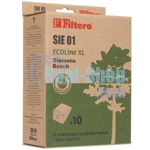 Бумажные пылесборники Filtero SIE 01 (1 0+фильтр) ECOLine XL,