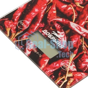 Весы кухонные Добрыня DO-3011P (20*14,5см, 7кг) перцы x24
